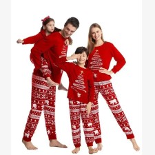Christmas Print Parent-Child Family Pajama Set YLDF-2245
