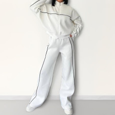 Fashon Loose Tie Up Sweatshirt Pant Suit GRST-28696