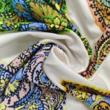 Plus Size Print Lapel Single-breasted Midi Dress GRST-24545