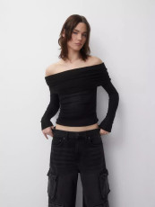 Sexy Solid Color Off Shoulder Tops GWDS-240901