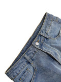 Fashion Washed Studded  Loose Jeans LSD-2281