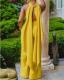 Plus Size Knits Sleeveless Backless Jumpsuit GXYY-6038
