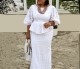 Plus Size Lace Loose Bubble Sleeve Skirt Suit GXYY-8287
