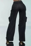 Fashion Washed Hot Drill Hollow Out Jeans OD-8715