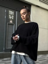 Loose Knit Pullover Sweater YMZY-82701