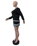 Fashion Long Sleeve Sweater Cardigan Skirt Suit MEM-88608