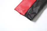 Zipper Contrast Color Embroidery Short Jacket XEF-56529