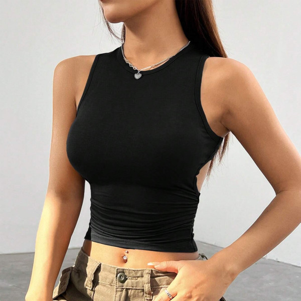 Solid Color Tight Sleeveless Tank Tops GYSQ-CDEA2460