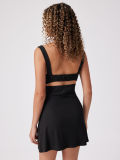 Sexy Solid Color Sleeveless Sling Mini Dress GYSQ-CDDL1310