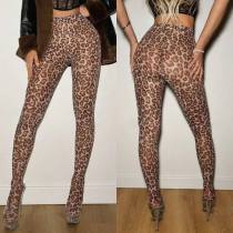 Leopard Print Yoga Pants Sport Bottoms YUEM-500600
