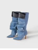 Fashion Stacked Heeled Long Boots GXSJ-128-1