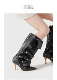 Fashion Stacked Heeled Long Boots GXSJ-128-1