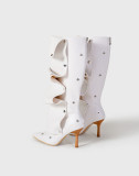 Fashion Stacked Heeled Long Boots GXSJ-128-1