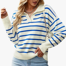 Fashion Stripe Long Sleeve Sweater GMJL-MS002