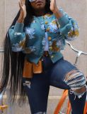 Casual Jacquard Plush Coat GMJL-XH031