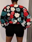 Casual Jacquard Plush Coat GMJL-XH031