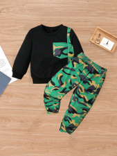 Kids Long Sleeve Pullover Camouflage Pants Suit GYMF-148