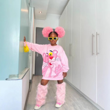 Kids Girl Cartoon Printed Sport Sweatshirt GYAY-8112