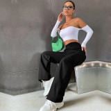 Solid Color Casual Staight Pants GYSQ-CPDE2940