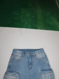 Fashion Multi Pockets Straight Jeans SH-S391298