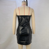 Sexy V Neck Slim Tube Top Dress GPBY-1512