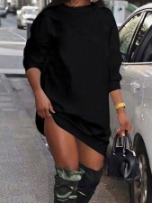 Sport Casual Padded Thickened Sweatshirt Dress GCNF-57551