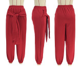 Solid Color Loose Casual Pants YH-5343