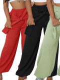 Solid Color Loose Casual Pants YH-5343