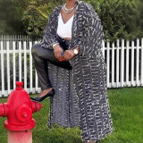 Casual Worn Holes Denim Poncho Coat ORY-5266