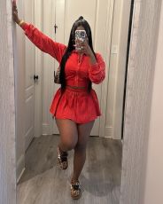 Solid Color Jacket And Skirts Two Piece Set MEM-88612