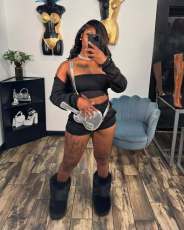 Solid Color Casual Three Piece Shorts Set YUEM-800803