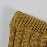 Solid Color Knits Crop Tops And Skirt Suit YWXS-XS-XSL44900