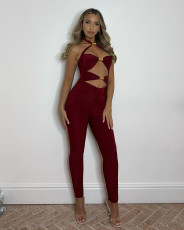 Sexy Tie Up Hollow Out Jumpsuit YWXS-XS-XSL44718