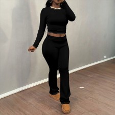 Long Sleeve Tight Two Piece Pants Set LM-8385