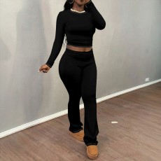 Long Sleeve Tight Two Piece Pants Set LM-8385