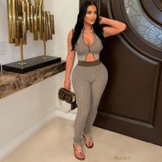 Sexy Knits Sleeveless Two Piece Pants Set MDF-5508