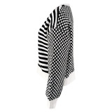 Plaid Patchwork Stripe Knits Coats GDAM-1027