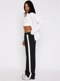 Patchwork Casual Padded Sport Pants MIL-134