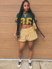 Print Mesh Sport Sweater Tops YWXS-XS-XSL44614