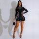 Plus Size Hot Drill See Through Romper NY-3371