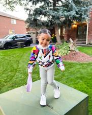 Kids Girl Print Long Sleeve Sweatshirt GYMF-079