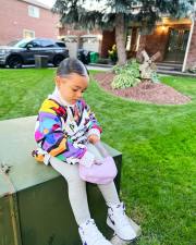 Kids Girl Print Long Sleeve Sweatshirt GYMF-079