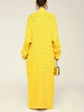 Solid Color Long Sleeve Thicken Sweater Coats OD-7007