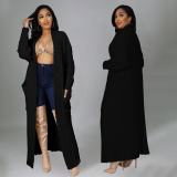 Solid Color Long Sleeve Thicken Sweater Coats OD-7007