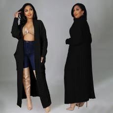 Solid Color Long Sleeve Thicken Sweater Coats OD-7007