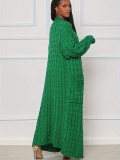 Solid Color Long Sleeve Thicken Sweater Coats OD-7007