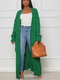 Solid Color Long Sleeve Thicken Sweater Coats OD-7007
