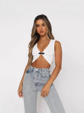 Sexy Solid Color Sleeveless Tank Top ML-7566