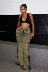 Fashion Bandage Drawstring Jeans YRST-R072