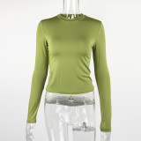 Long Sleeve O Neck T Shirt GZJF-2593